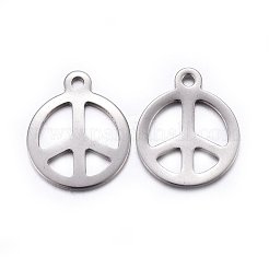 Tarnish Resistant 201 Stainless Steel Pendants&nbsp;STAS-O110-05P