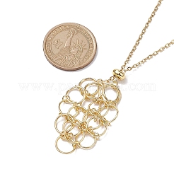 304ステンレススチールアズキチェーンネックレス  ペンダントネックレス  ゴールドカラー  23.62インチ（60cm）&nbsp;NJEW-JN04713-02