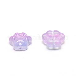 手作りランプワークビーズ  キャッツクロー  スミレ  13x13x5mm  穴：1mm&nbsp;LAMP-CJC0007-03