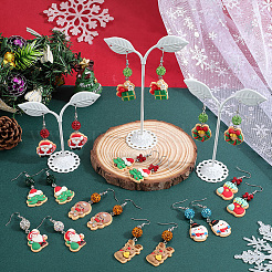 Christmas Theme DIY Resin & Polymer Clay Rhinestone Dangle Earring Making Kits&nbsp;DIY-SC0027-67