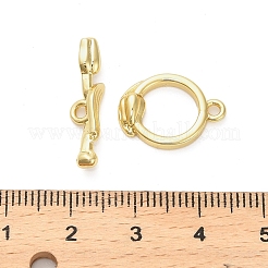真鍮製マンテル  カドミウムフリー＆ニッケルフリー＆鉛フリー  リング  18KGP本金メッキ  リング：17x12.5x3.5mm  穴：1.6ミリメートル;バー：5.5x22x5ミリメートル  穴：1.6mm&nbsp;KK-M314-06G