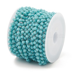 Glass Round Beaded Chain&nbsp;CHS-B003-01B