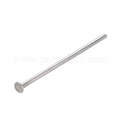 変色しにくい304ステンレススチール製フラットヘッドピン  ステンレス鋼色  18x0.7mm（21ゲージ）  ヘッド：1.7mm&nbsp;STAS-I166-29P