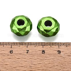 UV Plating Iridescent Transparent Acrylic European Beads&nbsp;OACR-E033-22-07