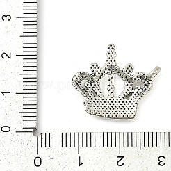 合金のチベット風チャーム  クラウン  カドミウムフリー＆ニッケルフリー＆鉛フリー  アンティークシルバー  22x19.5x4mm  穴：1mm&nbsp;LS-LF10497Y-NF