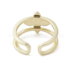 Brass Adjustable Rings&nbsp;RJEW-K257-65G