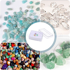 30Pcs 2 Colors Rectangle Transparent Plastic Loose Diamond Gemstone Storage Boxes&nbsp;CON-CA0001-033