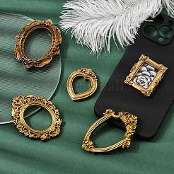 30Pcs 5 Styles Retro Resin Carved Picture Frame&nbsp;CRES-CJ0001-95