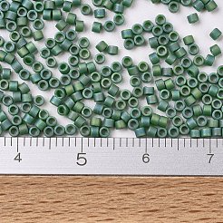 MIYUKIデリカビーズ  シリンダー  日本製シードビーズ  11/0  （db2311)マット不透明グレーズタートルグリーンab  1.3x1.6mm  穴：0.8mm  約2000PCS /ボトル  10 G /ボトル&nbsp;SEED-JP0008-DB2311
