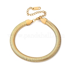 304 Stainless Steel Snake Chain Bracelets for Women&nbsp;BJEW-M096-03G