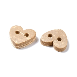 Carved 2-hole Basic Sewing Button Shaped in Heart&nbsp;NNA0YZA