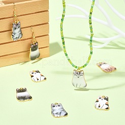 30Pcs 5 Styles Alloy Enamel Pendants&nbsp;ENAM-CJ0004-47