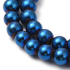 Electroplate Synthetic Magnetic Hematite Beads Strands&nbsp;G-E602-01F