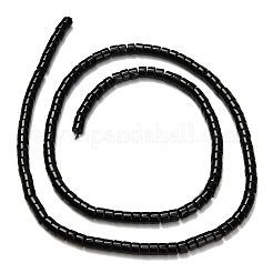 天然石オブシディアンビーズ連売り  ディスク  ヒシビーズ  3x2.5mm  穴：0.6mm  約148個/連  15.31''（38.9センチメートル）&nbsp;G-P608-A03-01