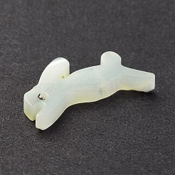 天然トロチッドシェル/トロカスシェルビーズ  兎  貝殻色  7x14.5x2mm  穴：0.8mm&nbsp;SSHEL-K027-15