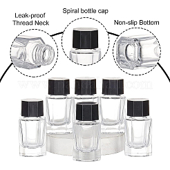 Cuboid Glass Fountain Pen Ink Bottle&nbsp;AJEW-BC0001-36