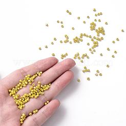 12/0 ガラスシードビーズ  不透明な色の光沢の  ラウンド  きいろ  2mm  穴：1mm  約30000個/ポンド&nbsp;SEED-A012-2mm-122