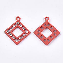 Spray Painted Alloy Pendants&nbsp;PALLOY-S122-02A
