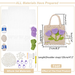 DIY Knitting Rectangle Bags Set&nbsp;DIY-WH0656-04