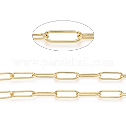 Soldered Brass Paperclip Chains&nbsp;CHC-D025-03G
