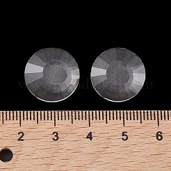 ガラスカボション  フラットラウンド  多面カット  透明  16x4mm&nbsp;FIND-C047-09