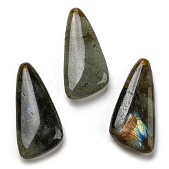 混合天然石ペンダント  三角形  46x21~23x8.5~9mm  穴：1.5mm&nbsp;G-M405-09