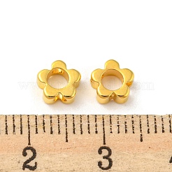 真鍮製のビーズフレーム  花  ゴールドカラー  6x2.5mm  穴：1.5mm&nbsp;PJ-TAC0001-29A-G