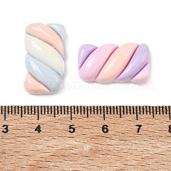 オペーク樹脂カボション  マシュマロ  ミックスカラー  22x12.5x6.5mm&nbsp;RESI-A055-08