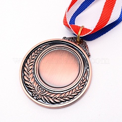 Sports Medal Zinc Alloy Pendant Cabochon Settings&nbsp;PALLOY-WH0071-13R