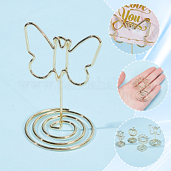 16Pcs 4 Styles Iron Name Card Holder&nbsp;AJEW-SP0004-66