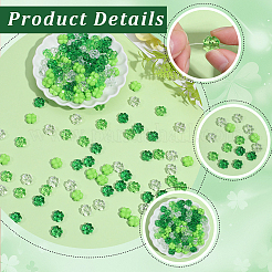 200Pcs 4 Colors Opaque & Transparent Acrylic Beads&nbsp;OACR-SP0002-40