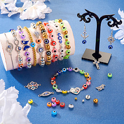 DIY Evil Eye Bracelet Making Kit&nbsp;DIY-TA0004-41