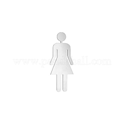 201 Stainless Steel Toliet Indicators&nbsp;DIY-WH0056-40B