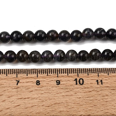 Natural Cordierite/Iolite/Dichroite Beads Strands&nbsp;G-P132-14-6mm-1