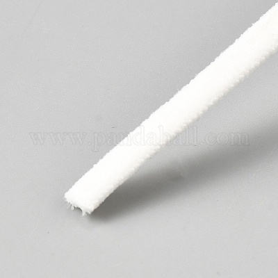 ナイロン弾性コード  フラット  ホワイト  5x2mm&nbsp;OCOR-WH0082-421C-01-1