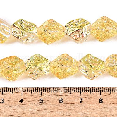 Electroplate Glass Beads Strands&nbsp;EGLA-N012-08K-1