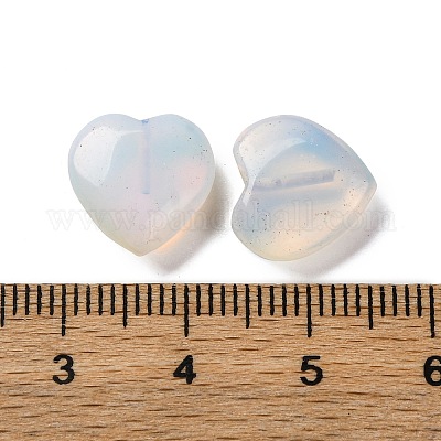 オパールビーズ  片穴  ハート  12x12x5mm  穴：1mm&nbsp;G-Z066-08A-1
