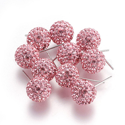 925 Sterling Silver Austrian Crystal Rhinestone Ear Stud&nbsp;Q286G111-1