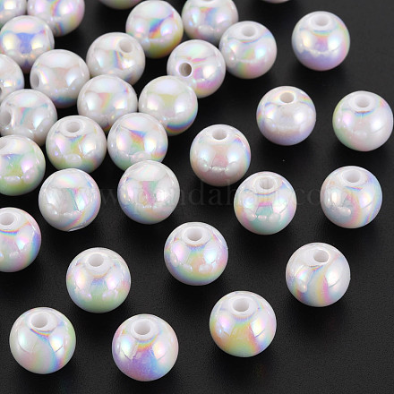 Opaque Acrylic Beads&nbsp;MACR-S370-D10mm-01-1
