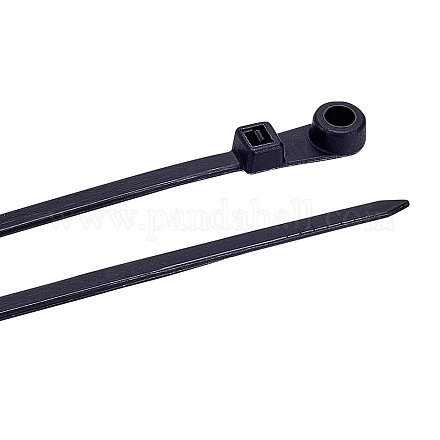 300 個のナイロンケーブルタイ  ブラック  200x3.5~7x1~4.5mm&nbsp;AJEW-GO0004-13-1
