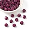 Polymer Clay Rhinestone Beads, Pave Disco Ball Beads, Grade A, Fuchsia, PP11(1.7~1.8mm), 8mm, Hole: 1.5mm