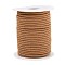 Nylon Braided Cord, Milan Cords Woven Thread for Bracelet Jewelry Making, Saddle Brown, 3mm, about 21.87 yards(20m)/roll