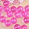 Transparent Acrylic Beads, Round, Magenta, 18mm, about 150pcs/500g.
