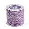 11M Polyester Braided Cord with Cotton Core & Metallic Thread, Lilac, 2.5mm, about 10.0465 Yards(11m)/Roll