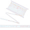Polyester Ribbons, with Plastic Sequins, White, 1/2 inch(12mm)