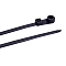 300Pcs Nylon Cable Ties, Black, 200x3.5~7x1~4.5mm
