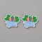 PVC Cabochons, Colorful, Word, 30x24x2.5mm