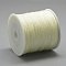 Nylon Braided Cord, Chinese Knotting Cord for Jewelry Making Macrame Craft, Beige, 0.4mm, about 174.98 Yards(160m)/Roll