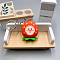 PVC Keychain, Fruit Theme, Strawberry, Pendant: 44x36mm