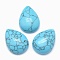 Synthetic Turquoise Cabochons, Teardrop, 25x18x7mm